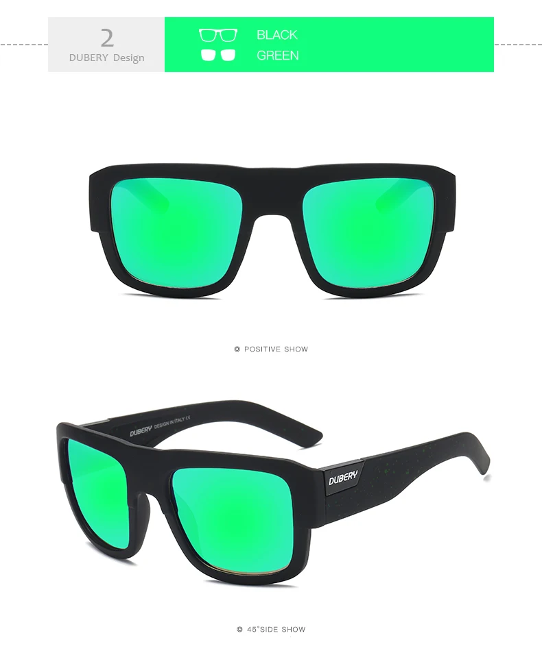 DUBERY поляризованных солнцезащитных очков Для Мужчин's оттенков Для женщин авиации Мужской солнцезащитные очки для Для мужчин Ретро Дешевые Роскошные Брендовая Дизайнерская обувь Óculos - Цвет линз: NO2
