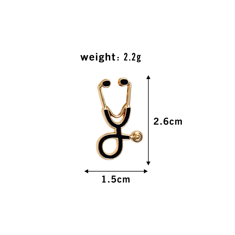 Kreativní 18 stylů pestrý brože doktor zdravotní sestra stetoskop smalt kolíků medicinální džínové bundy brašna šperků knoflík odznaky dárky