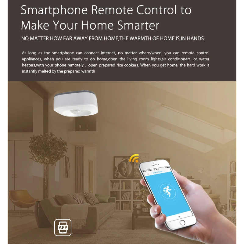 Smart Life Zigbee Intellige WiFi PIR датчик движения беспроводной для домашнего наблюдения