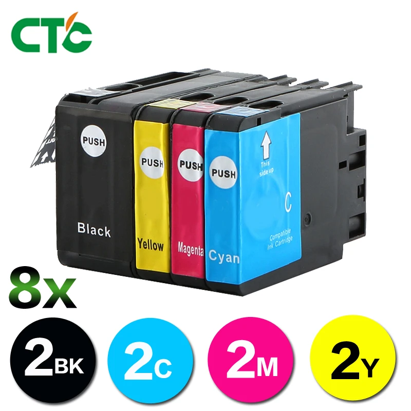8 шт. Чернила совместимые с HP950 950XL 951 951XL чернильный картридж officejet Pro 8600 8100 8610 8620