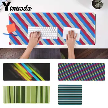 

Yinuoda Boy Gift Pad Stripe Printed Natural Rubber Gaming mousepad Desk Mat Gaming Pad mouse Gamer To Laptop anime Keyboard mat