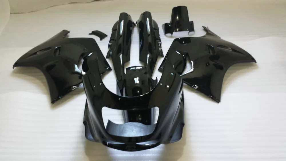 ABS Fairing kit for KAWASAKI Ninja ZZR11001993 2001 2003 ZX-11 ZZR1100D 93 01 02 03 All gloss black Fairings set +7gifts KP56 | Автомобили