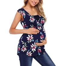 Women Floral Print Cami Pregnancy Clothes Top Layered Maternity Clothes for Nursing Sleeveless Breastfeeding Tank Pregnant Vest цена Women Floral Print Cami Pregnancy Clothes Top Layered Maternity Clothes for Nursing Sleeveless Breastfeeding Tank Pregnant Vest цены онлайн