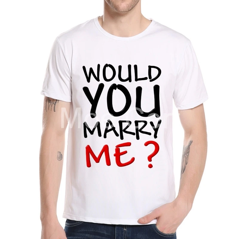 Хотели бы вы MARRY ME новые брендовые футболки простые Стиль Повседневное летние