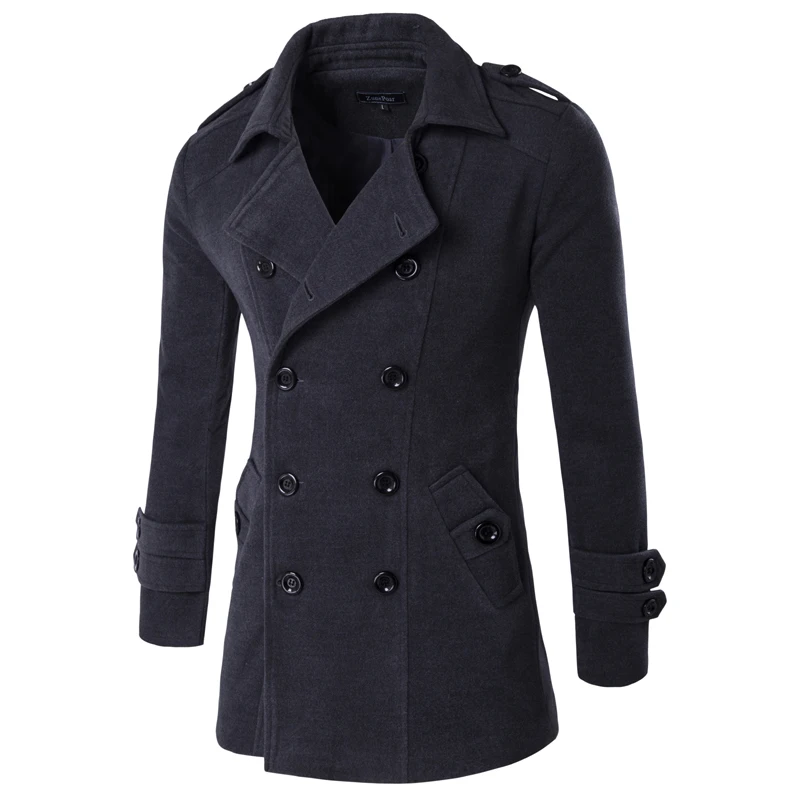 Мужская брендовая одежда Chaqueta Hombre мужской Тренч из шерсти и смесей мужская