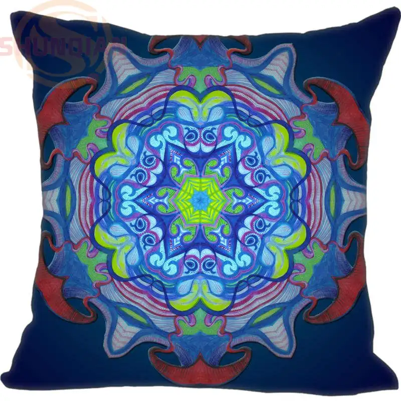 

New Watercolor Mandala Pillowcase Wedding Decorative Pillow Case Customize Gift For Pillow Cover 35X35cm,40X40cm(One Sides)