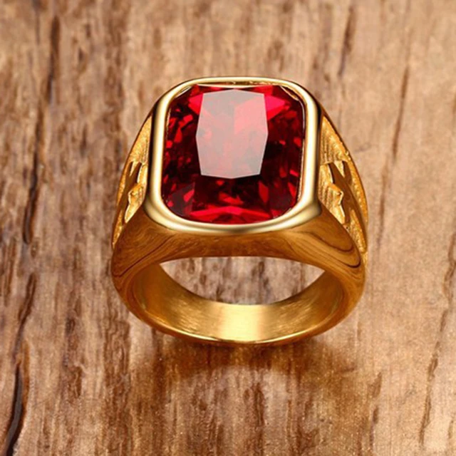 Ruby Birthstone Ring | Red Ruby Engagement Ring | J F M – J F M