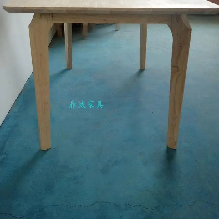 Nordic modern Rubber wood table, no paint rectangular dining room, solid wood table, factory direct sale modern dining table Nordic modern Rubber wood table, no paint rectangular dining room, solid wood table, factory direct sale modern dining table