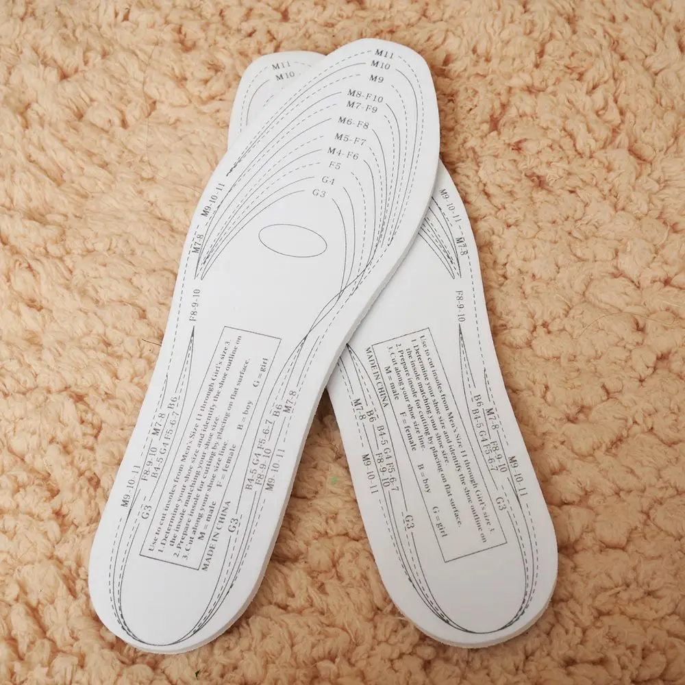 1 Pair Unisex Memory Foam Shoe Insoles Trainer Foot Care Comfort Pain Relief