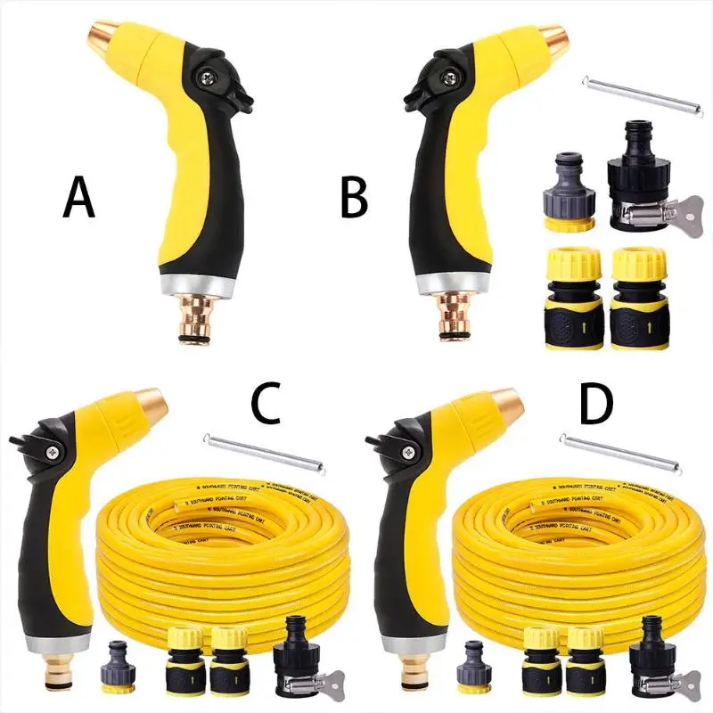 10/15 м многофункциональный садовый водяной пистолет разбрызгиватель для шланга водяной пистолет с соплом автомобиля набор для мойки