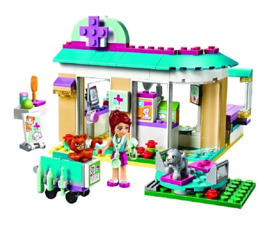 

10537 203Pcs Compatible with Legoinglys Friends Vet Clinic Model Building Blocks Kits Children Christmas Gift Bricks Girl Toys