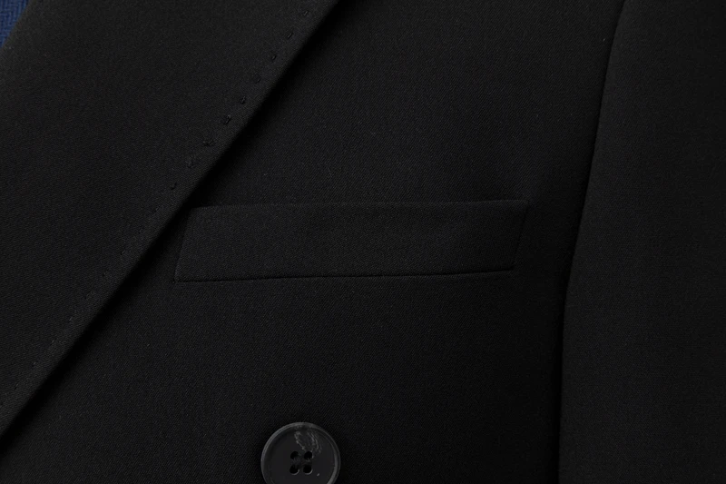 Мужской двубортный костюм, комплект из 3 предметов (пальто + жилет + брюки), деловой Повседневный стрейчевый высококачественный приталенный