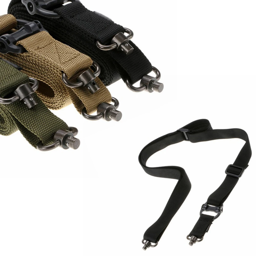 

Protective Nylon Gun Strap 2 Point 1.25" Rifle Sling Quick Detach QD Swivel End#4 Quick Airsoft Release Single Point Rifle Sling