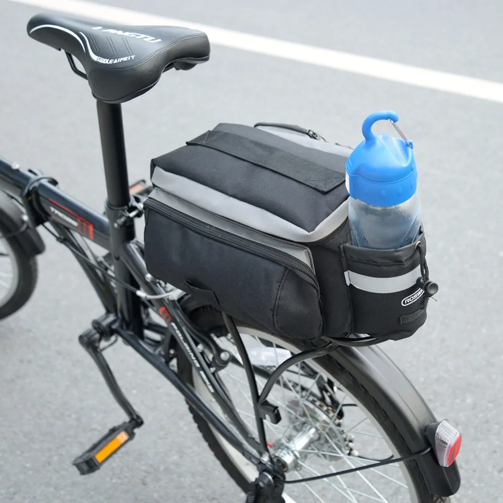 Cheap ROSWHEEL 6L Bicycle Rear Rack Shelf Bag Pannier Pack Shoulder Handbag MTB Bike Road Bicycle Rear Rack Bag 2