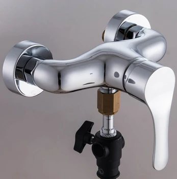 

Free shipping inwall mounted brass shower faucet with high quality polished chrome bathroom shower mixer tap for hot cold shower