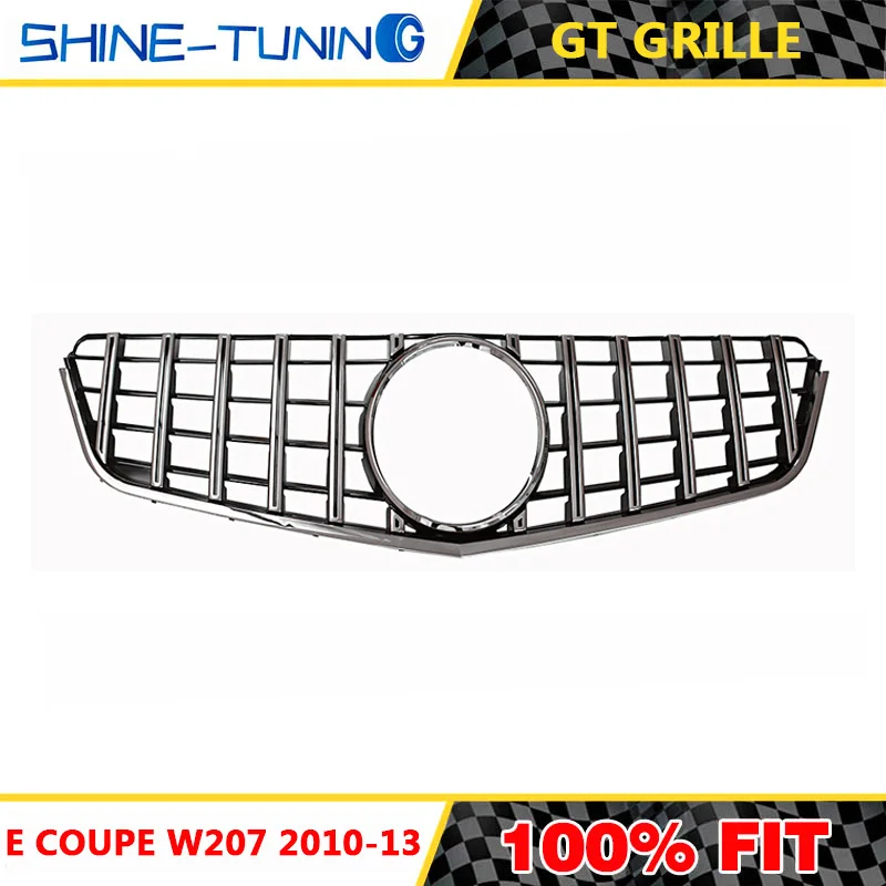 Передняя решетка для mercedes E Class w207 GT R grill prefacelift coupe c207 2010 2013 E200 E260 E300|Гоночные