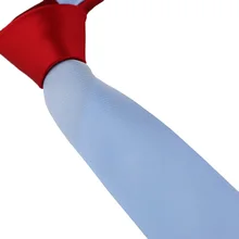 Coachella галстук красный Узел Контрастность светло-голубой галстук из микрофибры узкий галстук 6 см