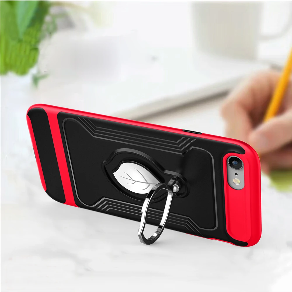 Роскошные PC + TPU гибрид 2 в 1 Броня задняя крышка для iPhone 6 6s 7 8 Plus телефон случаях