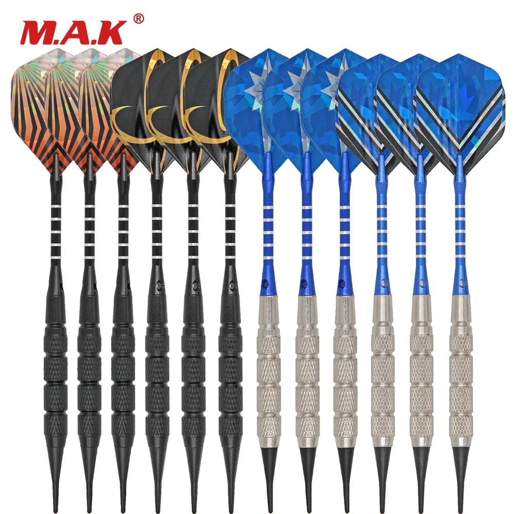 4 Style/12 Pcs Soft Darts Electronic Target Tip Safe Dart and 72 Pcs