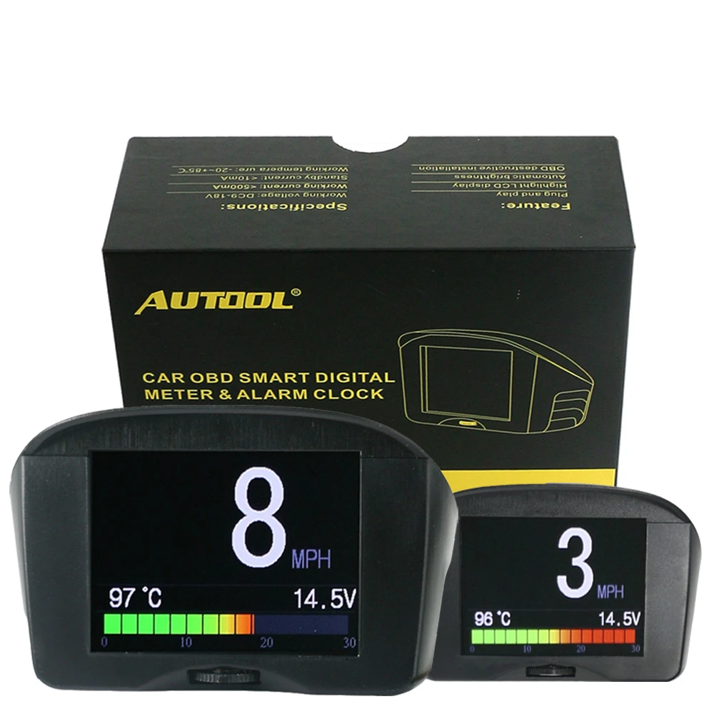 

Water temperature gauge digital voltage meter tachometer speed meter display driving computer OBD driving computer display PNP