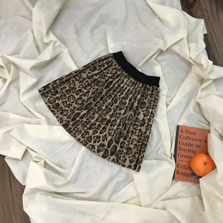 

Baby Girl Skirts 2018 Autumn Winter kids Leopard Grain Skirts Fashion Girls Princess Clothing Sweet Children Belle Clothes