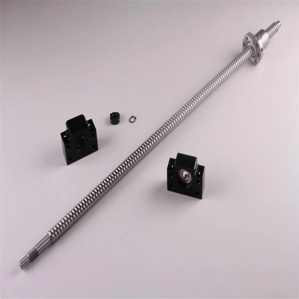 

Ball Screw SFU1605-1050 End machine with BK12/BF12 End Support Bearing Mounts Free Shipping
