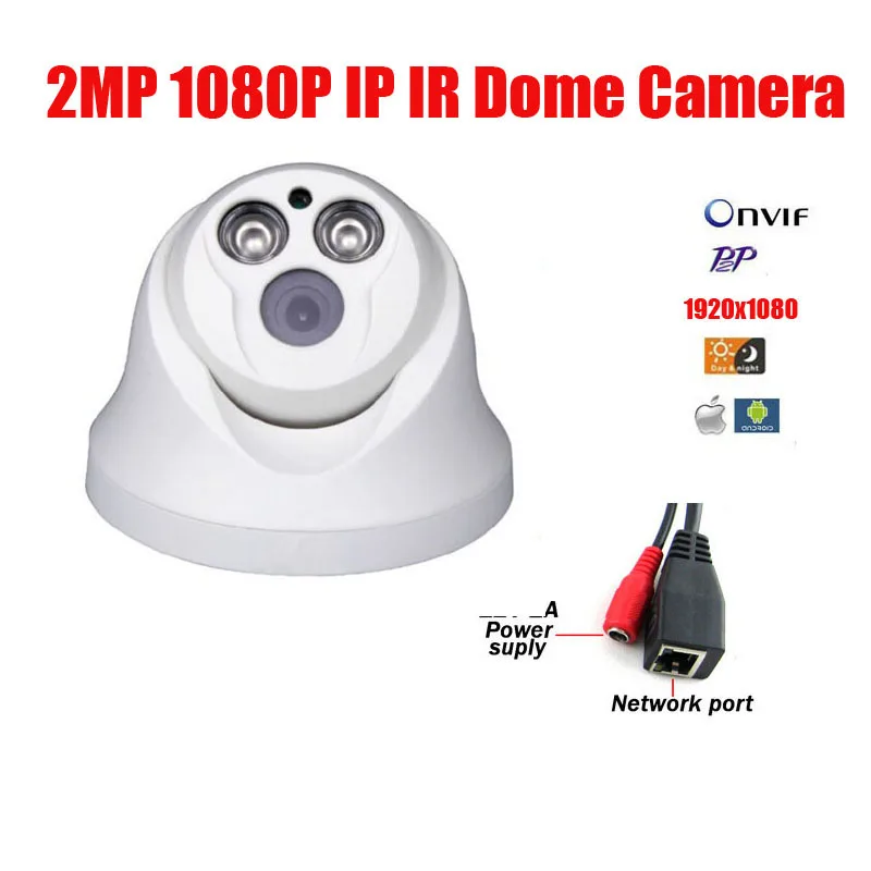 Free Shipping 2MP IP Dome camera 2pcs Array LED 1080P CMOS HD IP IR Dome Camera Infrared Night Vision CCTV IP Camera IP CAM Free Shipping 2MP IP Dome camera 2pcs Array LED 1080P CMOS HD IP IR Dome Camera Infrared Night Vision CCTV IP Camera IP CAM