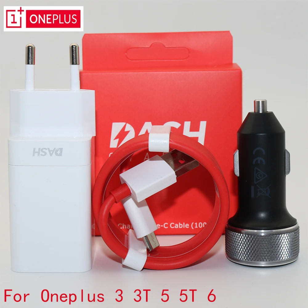 

Original EU ONEPLUS 6 Dash Car charger One plus 6t 5T 5 3T 3 Smartphone 5V/4A Fast charge USB wall power adapter