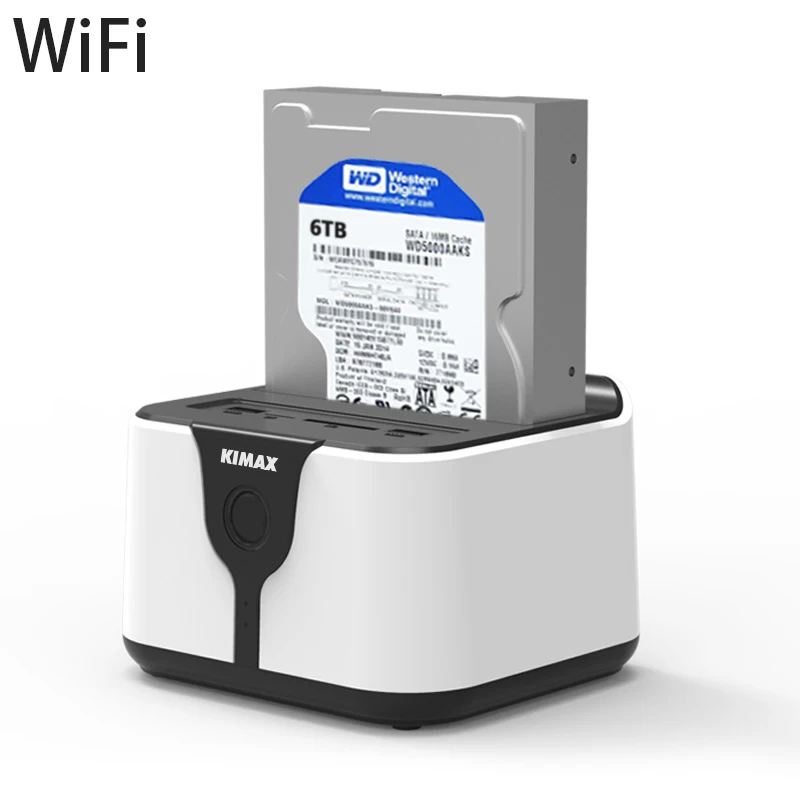  Estación de acoplamiento WiFi HDD puertos USB externos lector de tarjetas extensión almacenamiento 