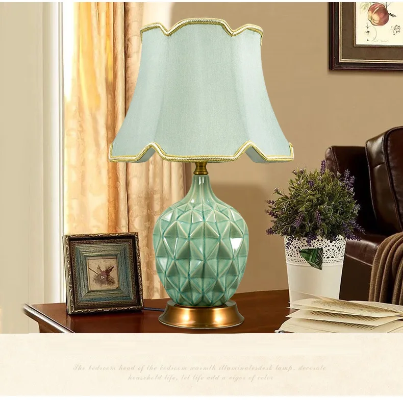  Modern European Minimalist Fashion Romantic Creative Ceramic Table Lamp (7)