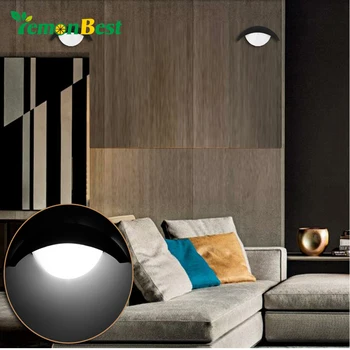 

Indoor Decorative Wall Light 5W Moon Shape LED Wall Lamp for Theater KTV Bar Showcase Restaurant Gallery Living Room
