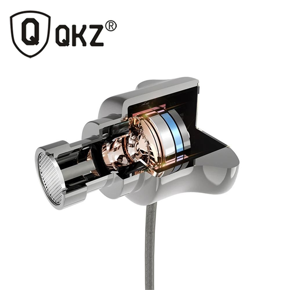 Наушники-вкладыши QKZ DM7, тяжелый бас, HIFI наушники,, DJ, проводные, Fone de ouvido, наушники с шумоизоляцией, fone de ouvido