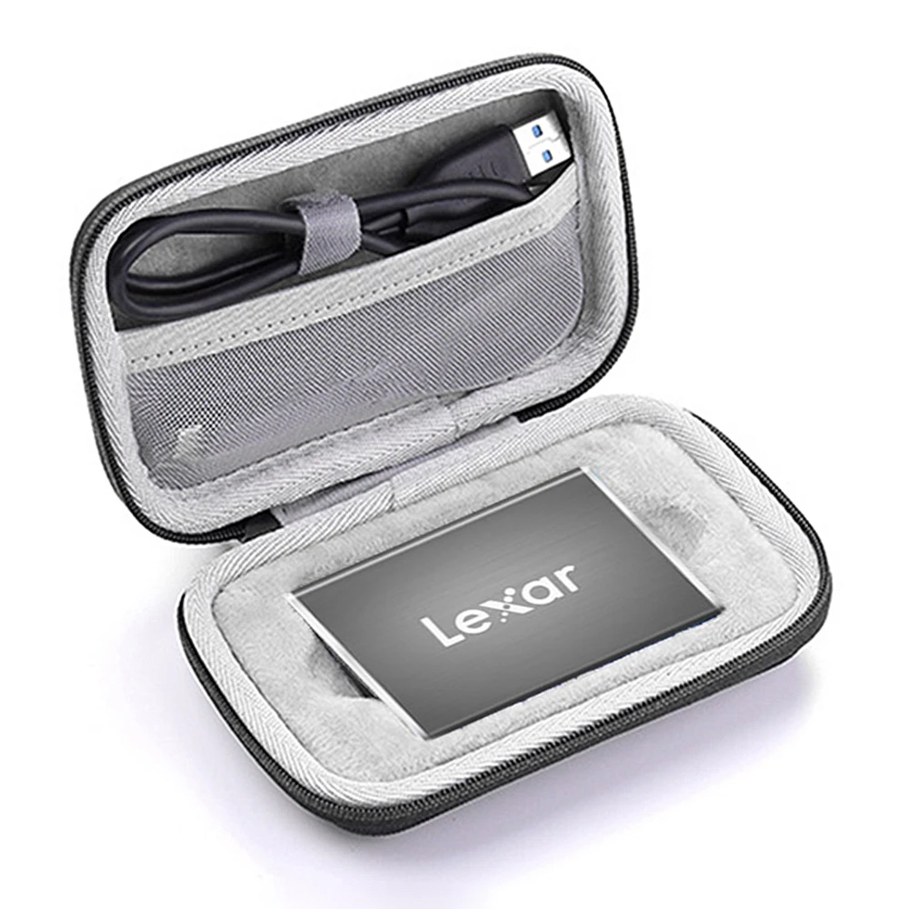 Новейший жесткий чехол для хранения из ЭВА для Lexar SL100 портативный 240 ГБ 512 ГБ SSD USB 3,1 внешний твердотельный накопитель