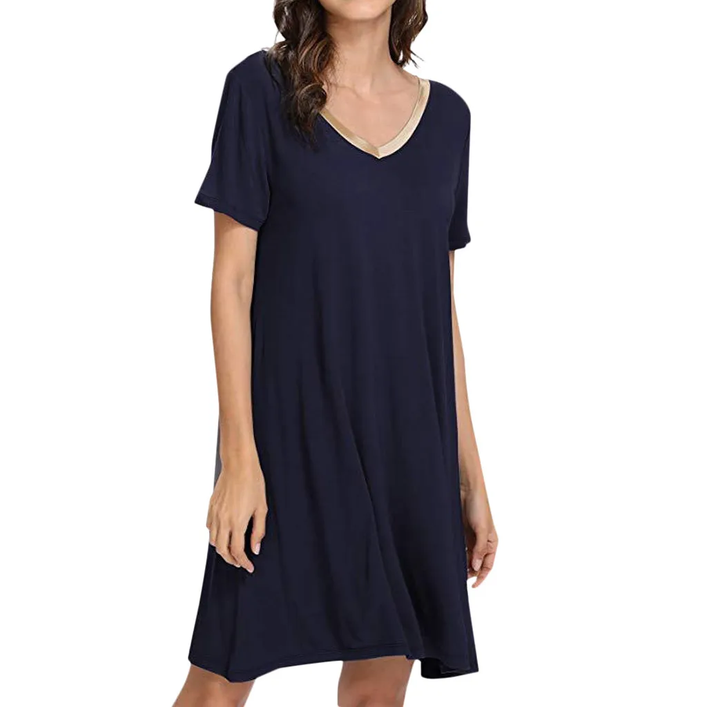black nightgown short