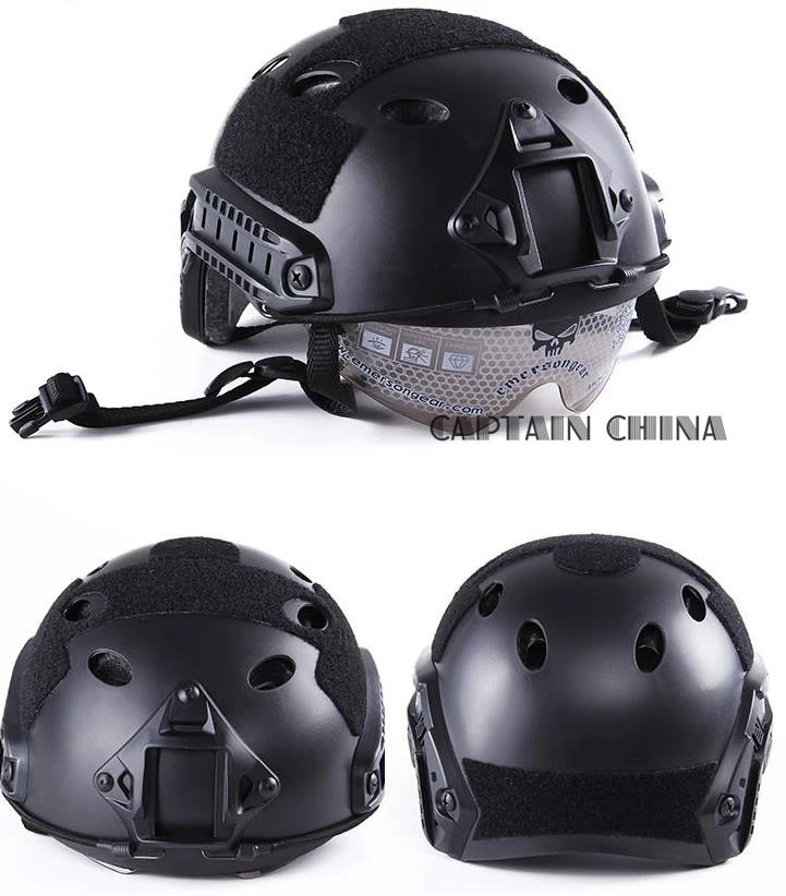 

Airsoft Gear Military Airsoft Protection FAST Helmet With Protective Goggle BJ Type Tactical Helmet Jump Tactical helmet