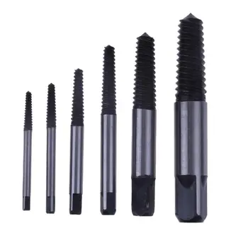 

Drill Bit Remover Tool Kit 6pcs/set Screw Extractors Damaged Rusted Stripped Broken Screws Removal Tool