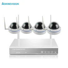 4ch indoor dome Day night security camera system 1080 Real p2p WiFi wireless cctv system NVR kit security camera system