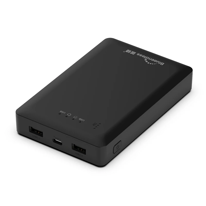 Portable hard disk 4000mah power bank max 2T storage connect android ios phone typeC to USBA 3