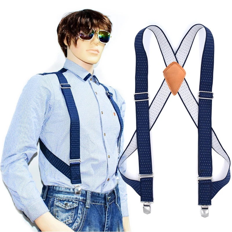 Men's Suspenders 1.38inch Hunting Suspenders Siamese Strap Adult