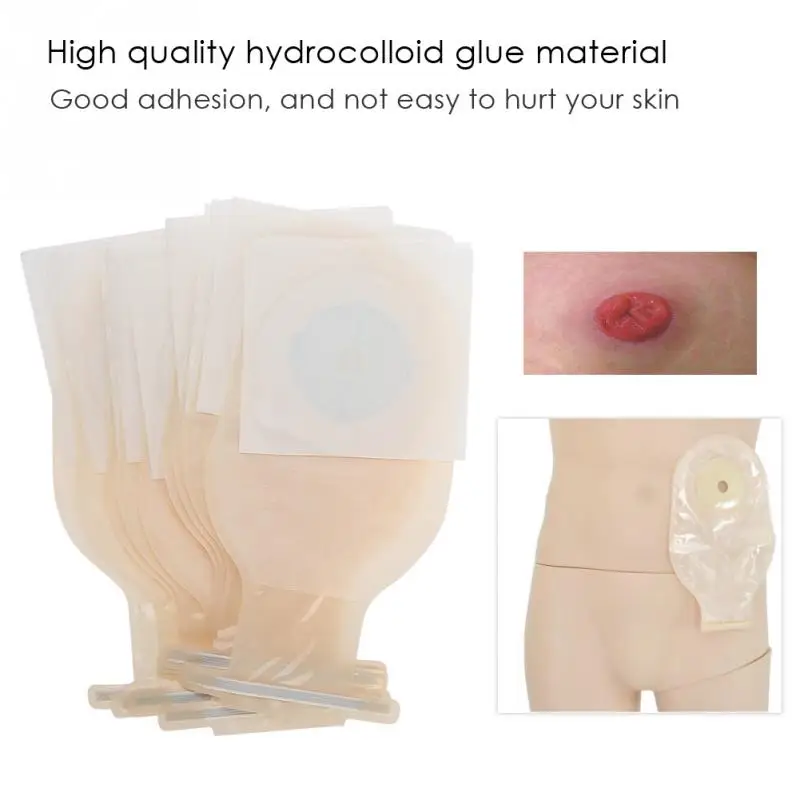 10 шт./упак. цельная система Ostomy Bag медицинские сумки водостойкие для Colostomy