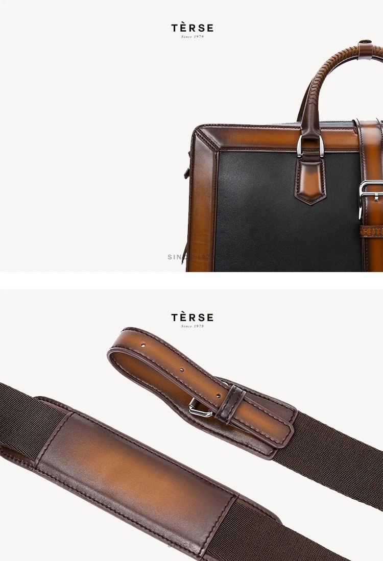 TERSE, новые сумки для мужчин, ручная работа, натуральная кожа, Большая вместительная сумка в винтажном стиле, Лоскутная сумка на молнии, сумки 9713