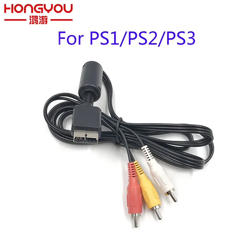 1.5 м Аудио Видео кабель av шнур Провода RCA к AV аудио-видео Провода кабель ТВ привести для Sony Play станция для PS1 PS2 PS3 av-кабель