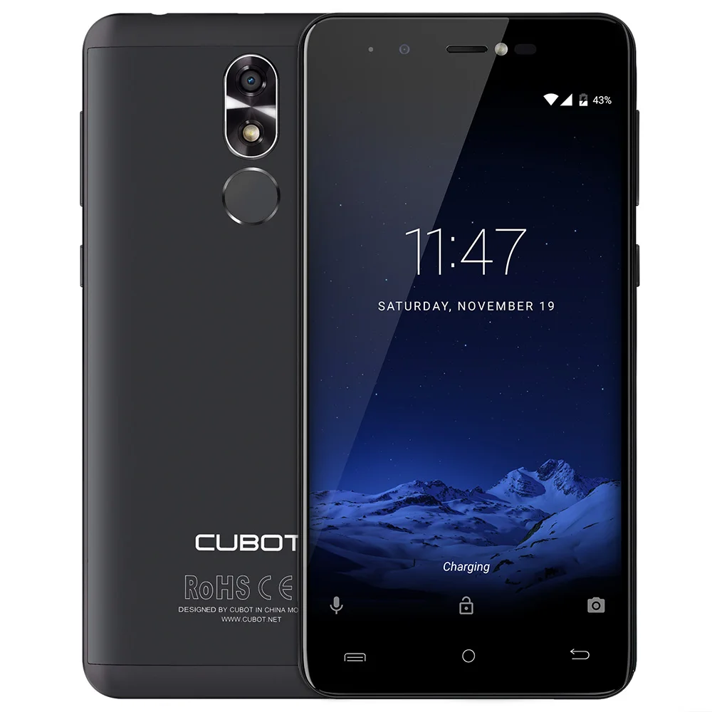CUBOT R9 3G Android 7.0 Smartphone 2GB RAM 16GB ROM Quad Core Mobile Phone 13.0MP AF Flashlight + Front Camera 5.0MP Cell Phone