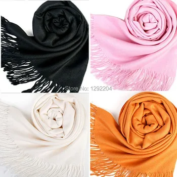 

Fashion Imitation cashmere Scarves Elegant Shawl Wrap Long Range Scarf 24 Pure Color Free Shipping scarf women