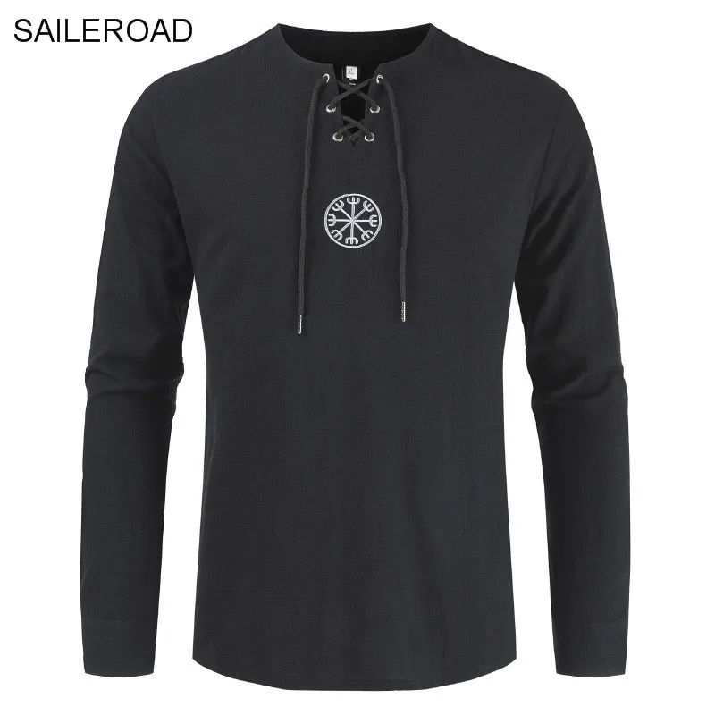 SAILEROAD брендовая мужская рубашка с длинными рукавами Camisa Lino Hombre Повседневная Мужская льняная рубашка дышащая крутая гавайская рубашка вышитая блузка