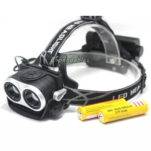 Высокая Мощность 8000LM 2X XM-L T6 Водонепроницаемая велосипедная фара зум охотничий с приближением светодиодный налобный фонарь+ 2*18650 Перезаряжаемые Батарея