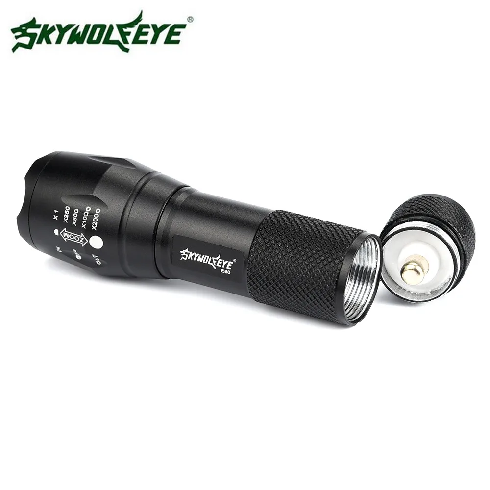 3500 Lumens Flashlight CREE LED XM-L Q5 Zoomable Flashlight Torch Tactical LED MINI G700 X800 Zoom Super Bright Military Grade