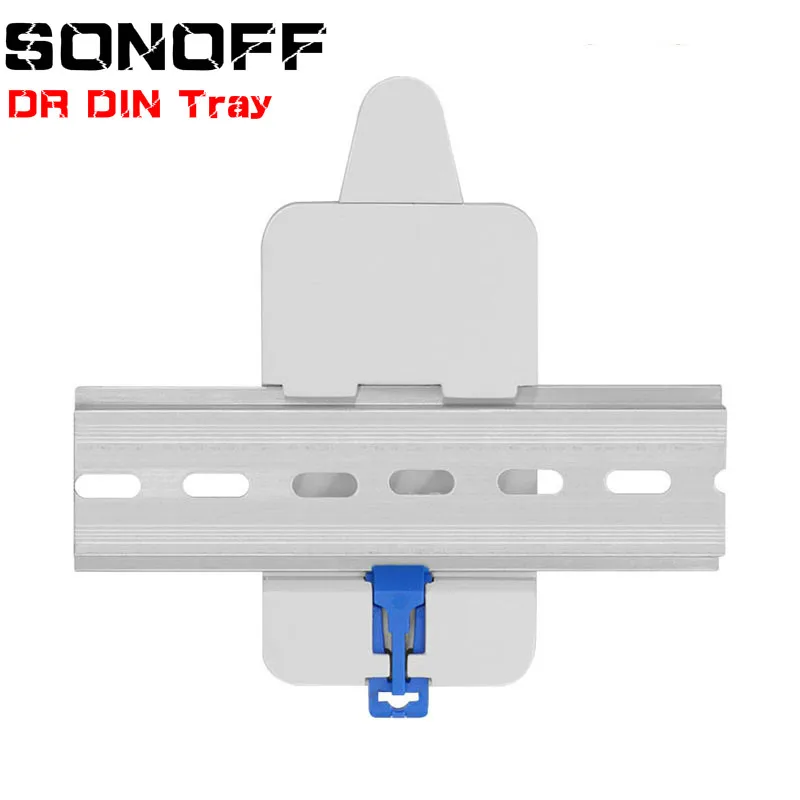 SONOFF для Basic/RF/Pow/TH10/16/Dual Wi-Fi Смарт-переключатель DR DIN лоток рейка Чехол Держатель Монтируется регулируемая крышка коробки для дома Alexa