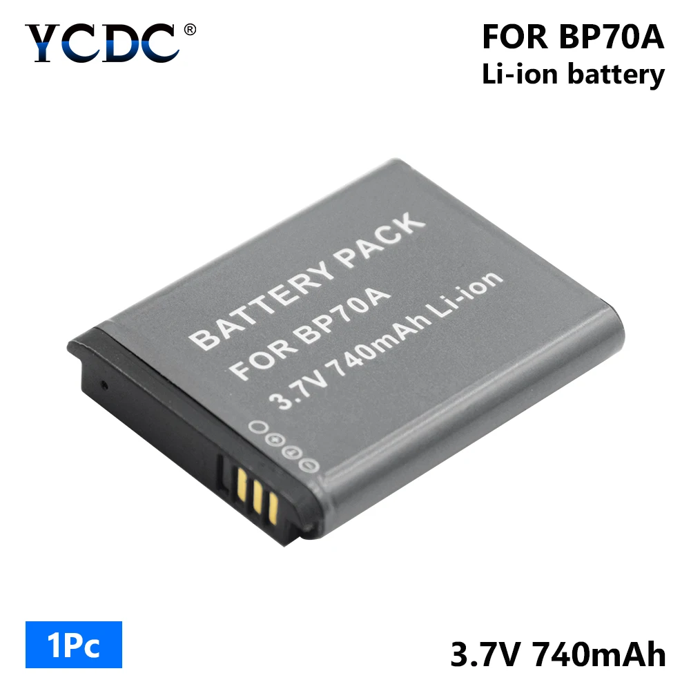 1/2x3,7 V 740 мА/ч, литий Камера батареи для samsung TL105 TL110 TL125 TL205 WB30F WB35F WB50F WB51F WB52F WP10 DV50 DV90 PL20 - Цвет: 1 piece battery