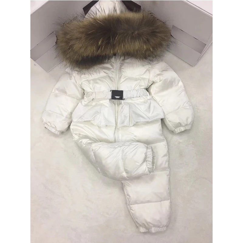 Baby Girl Romper Overalls Children's Winter Newborn Toddler Infant Winter Clothes Baby Clothing Jumpsuit Winter Snow Suit 0123Y